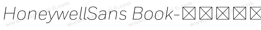 HoneywellSans Book字体转换